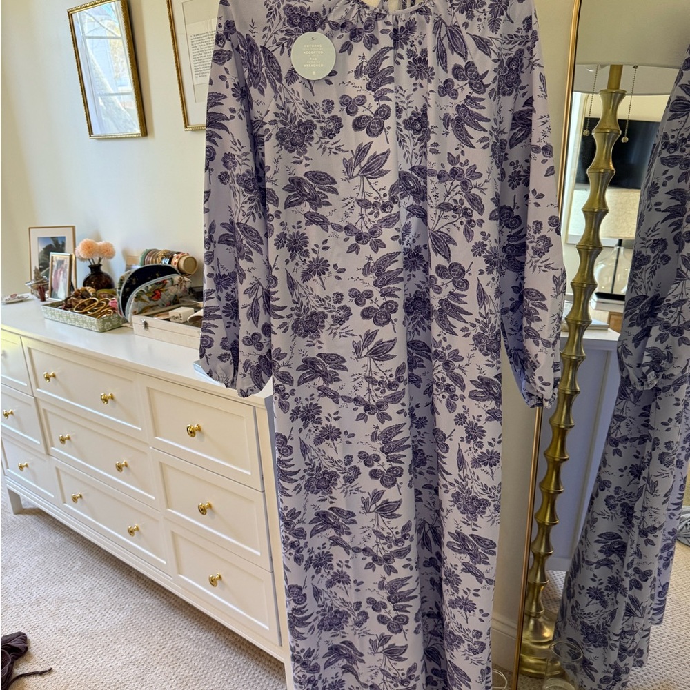 Hill House Purple Floral Dress